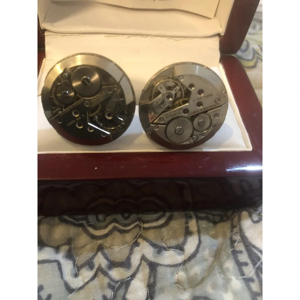 It's About Time Designs by Robin‎ Frances Vintage Watch Part Cufflinks